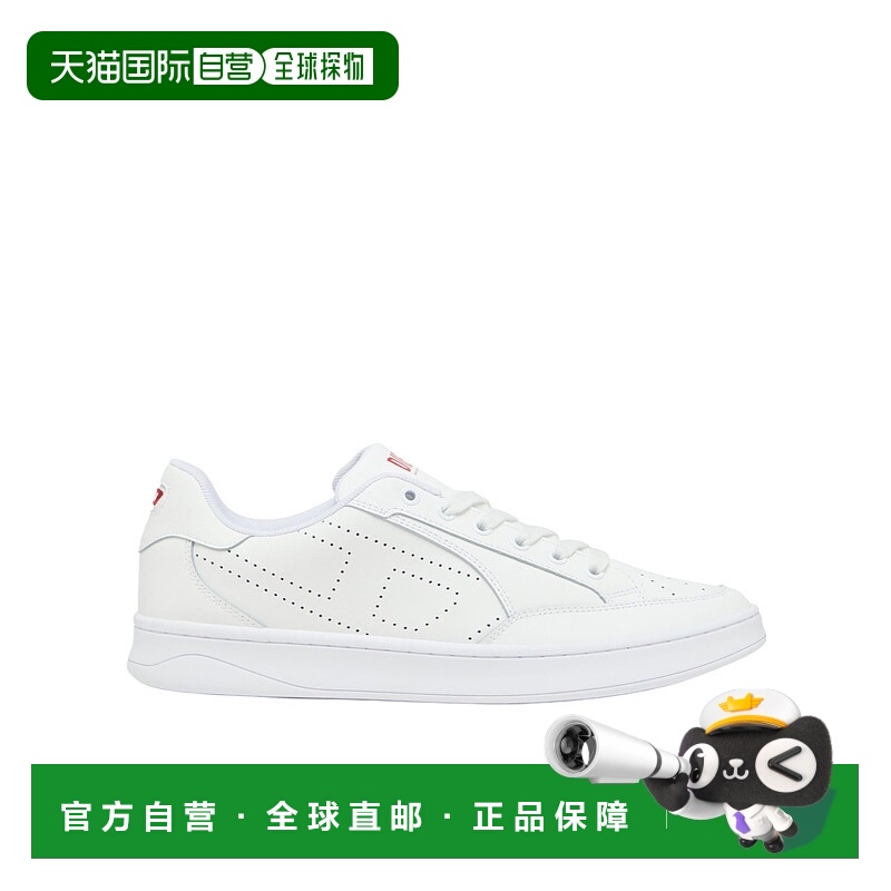 1h可退 DIESEL 男士运动鞋 Y03595P0476T1002 SS2025 白色 S-Dako