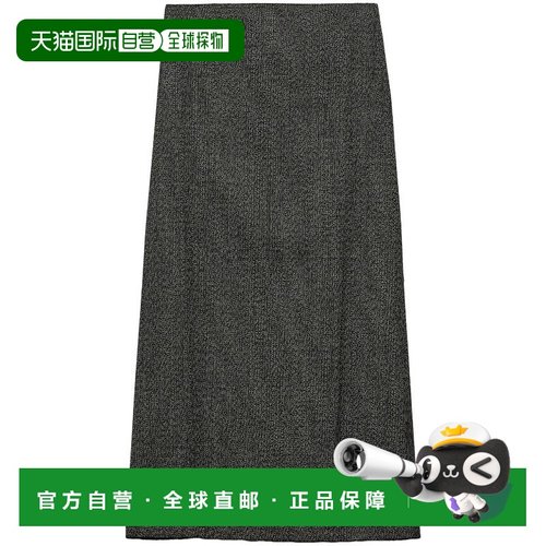 1h可退 潮奢 Prada 普拉达 女士 黑色半身裙 P117Y15K8F0002a字裙