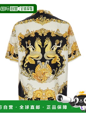VERSACE 男士衬衫 10039261A145675W800 AW2025白色休闲风