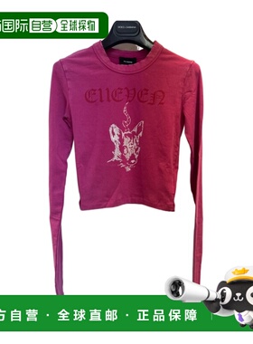 WE11DONE 女士T恤 WDTT324764WHOTPINK AW2024 红色