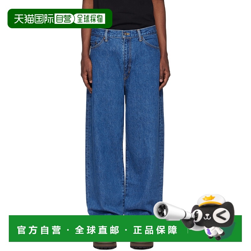 1h可退 潮奢 Wtaps 男士 蓝色 Straight 牛仔裤 242WVDTPTM02