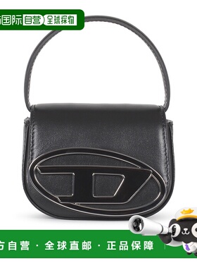 DIESEL 女士单肩包 X08709PR818T8013 AW2025 黑色斜挎包手提包