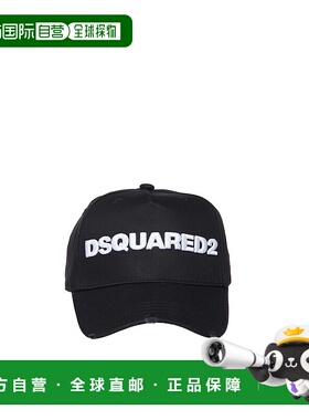 DSQUARED2 男士帽子 BBCM0002805C00001M063 CO 黑色鸭舌帽