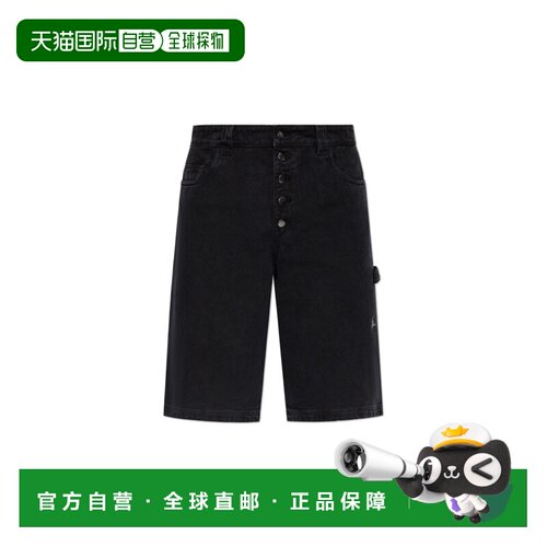 Roa 男士短裤 YBMW059FA550BLK0020 SS2026 黑色 Logo shorts