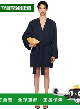 1h可退 潮奢 The Attico 女士 海军蓝裹身西装外套 250WCC00080WW