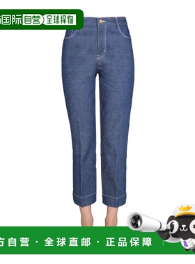 1h可退 TORY BURCH 女士休闲裤 88869 SS2022 蓝色