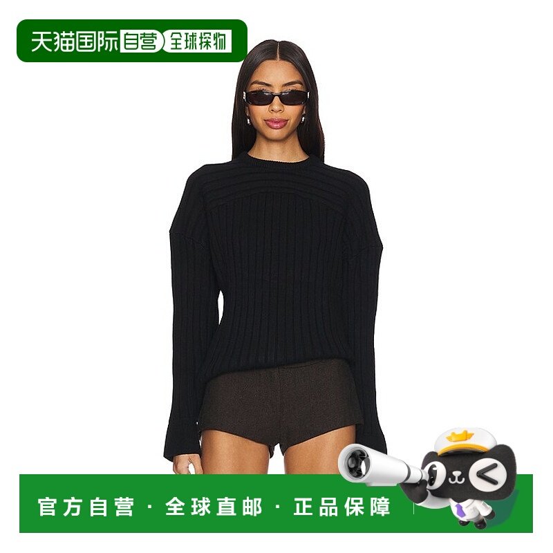 1h可退 潮奢 Danielle Guizio 女士 Cleon 罗纹针织套头衫针织衫