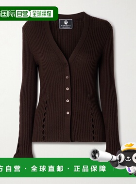 1h可退 潮奢 CORDOVA 女士 Savoie 罗纹洞眼针织美利奴羊毛针织开