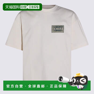 AMIRI 男士T恤 AMTOJR1063127 SS2026 白色 High-quality cotton.