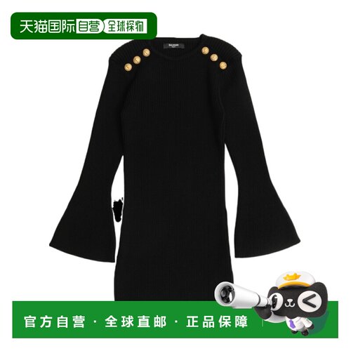 BALMAIN 女童连衣裙 BX1D30Z3297930OR AW2025 黑色