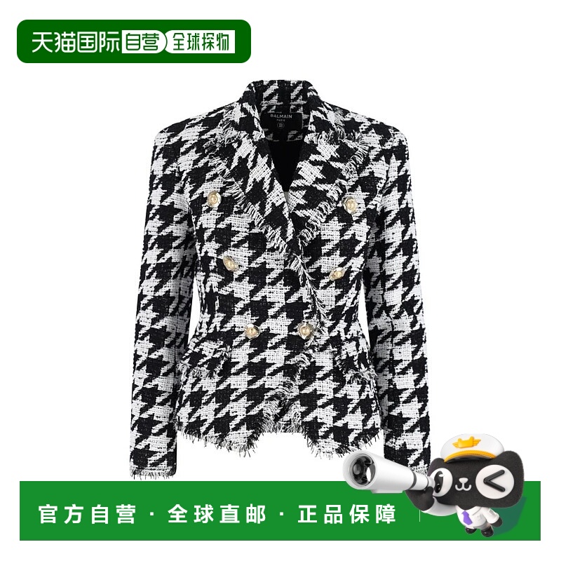 1h可退 BALMAIN 女士外套 FF1SI504CG17GAB AW2025 白色 Balmain