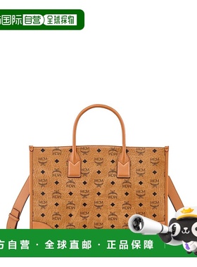 MCM 女士手提包 MWTESBO06CO AW2025 棕色 Munchen Visetos 托特