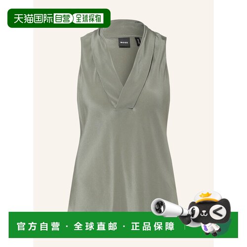 BOSS 女士衬衫 100295109216001 CO 灰色 BOLARU silk blouse top