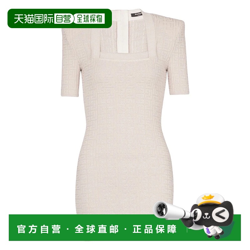 1h可退 BALMAIN 女士连衣裙 EF1R6135KI02GUSNUDENUDEBRILLANTE
