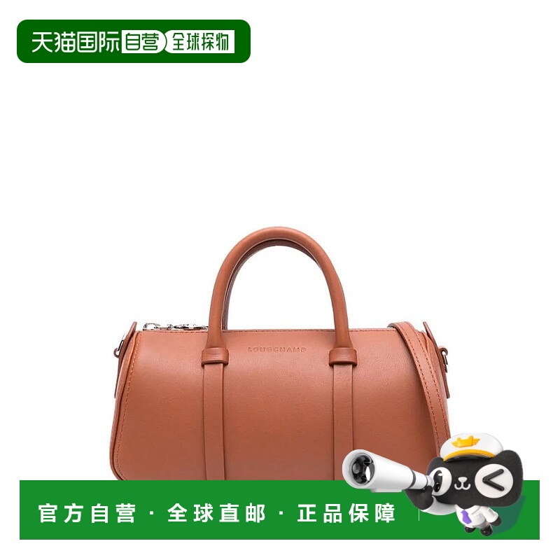1h可退 LONGCHAMP 女士斜挎包 10270HFK504 CO 棕色 徽标单肩包