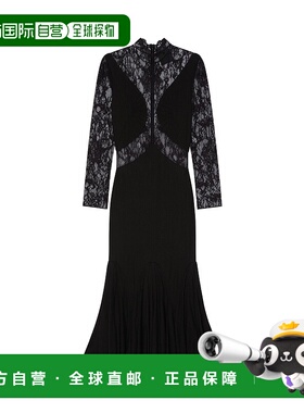 GIVENCHY 女士连衣裙 BW22CE20H2001 SS2025 黑色 吊灯蕾丝连衣裙