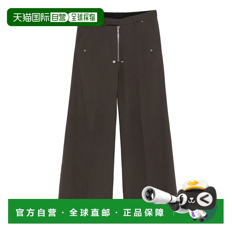 1h可退 RICK OWENS 男士休闲裤 RU02E1354WA78 AW2025 灰色