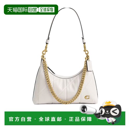 COACH 女士斜挎包 CEM90B4HA AW2026 白色 Juliet 25 绗缝单肩包
