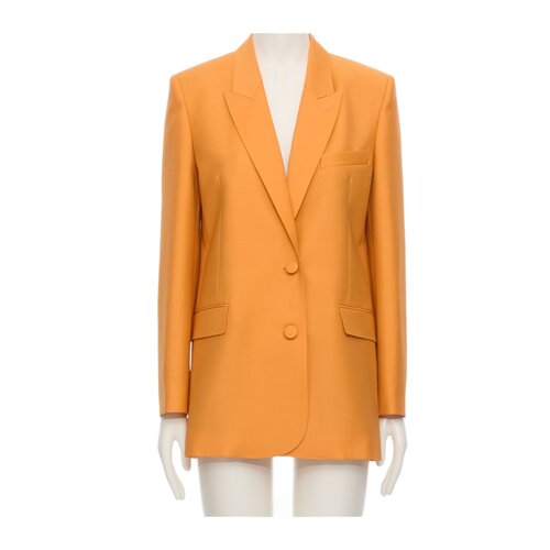VALENTINO 女士西服 BCE5I5A6D056 AW2026 橙色 翻领长袖西装外套