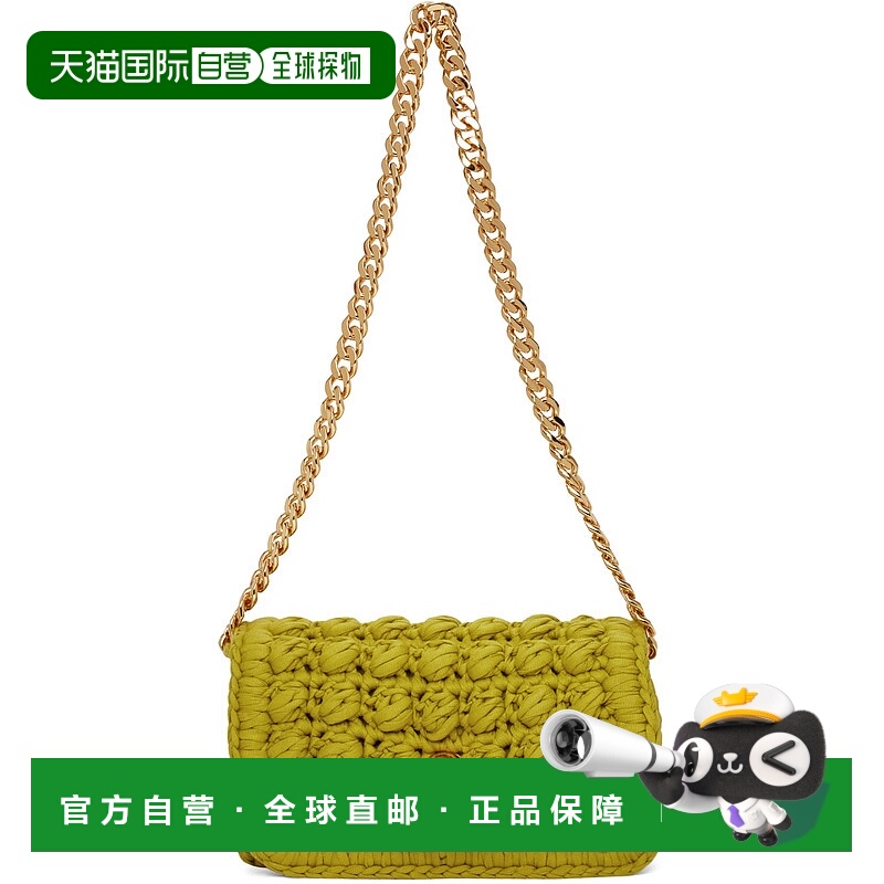 1h可退 潮奢 Bottega Veneta 葆蝶家 女士 绿色 Crochet 单肩包 6
