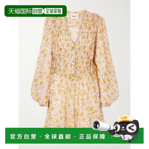 ISABEL MARANT 女士 Florel 印花双绉迷你连衣裙 RO1084FAD3J01EL