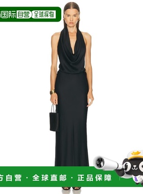 1h可退 潮奢 Staud 女士 Poppi 真丝连衣裙 R25F2141GR