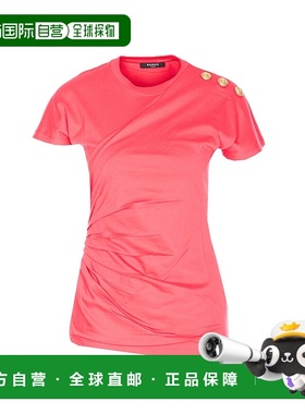 BALMAIN 女士T恤 EF002BD39OFW SS2026 紫红色 Balmain T-Shirts