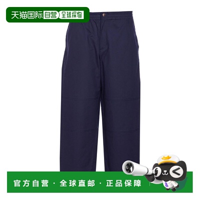 MONCLER 男士休闲裤 2A00001598EC786 AW2025 黑色 Logo Pants