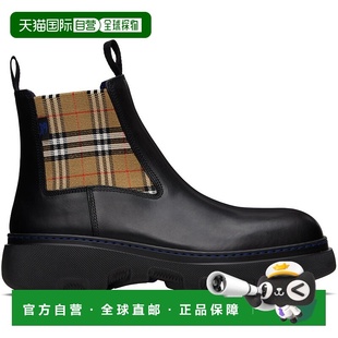 巴宝莉 男士 Low 潮奢 切 Creeper Burberry Leather 1h可退 黑色