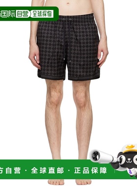 1h可退 潮奢 AMIRI 男士 黑色 MA Quad 泳裤 AMSWTK1018短裤