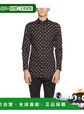 DSQUARED2 男士衬衫 KDM010948209001S 男装黑色长袖 AW2019