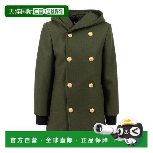 1h可退 BALMAIN 男童夹克 BX2P30E0169762OR AW2025 军绿色