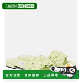 潮奢 女士 Jimmy 1h可退 Choo 周仰杰 Chara 拉菲草编织皮质凉拖