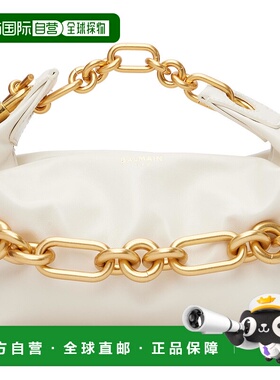 1h可退 潮奢 Balmain 巴尔曼 女士 灰白色迷你 Sync 手提包 FN0AD