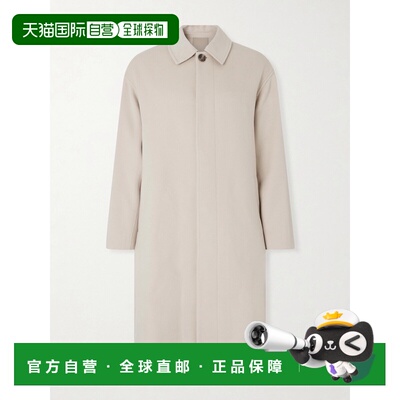 潮奢 YVES SALOMON 男士 羊毛羊绒混纺大衣 26E26EHM03511B12W