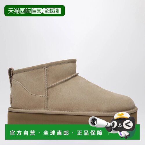 UGG 女士雪地靴 1135092SUESAN AW2026 米白色 Classic Ultra Min