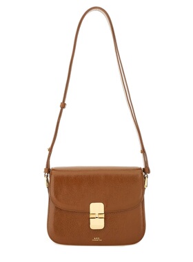 A.P.C. 男士斜挎包 PXCCKF61413CAI AW2025 棕色 Grace Small bag
