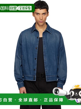 1h可退 潮奢 Lanvin 朗雯 男士 蓝色 Short 牛仔夹克 RMSI0111D09