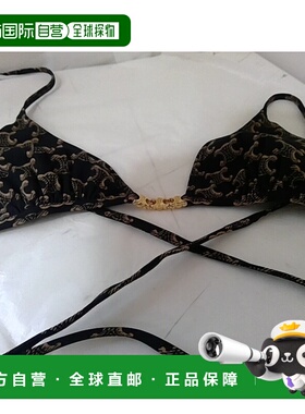 CELINE 女士泳装 2X16F939T17BR CO 黑色 系带比基尼