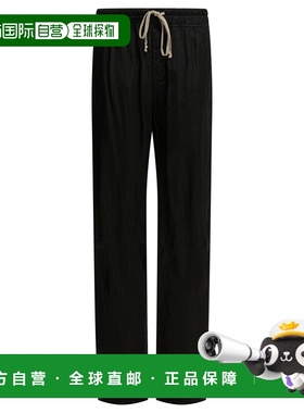 RICK OWENS 女士休闲裤 RP01F6325N09 SS2026 黑色 Dietrich Draw
