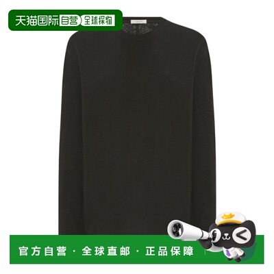 THE ROW 女士外套 10450K692MUD AW2025 黑色 AMIA TOP长袖上衣