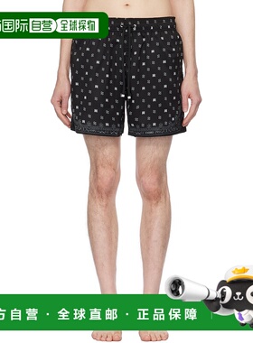 1h可退 潮奢 AMIRI 男士 黑色 MA Paisley 泳裤 AMSWTK1035