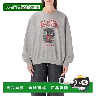 SS2026 A106001611032920 灰色 Ganni Kitty GANNI grey 女士卫衣