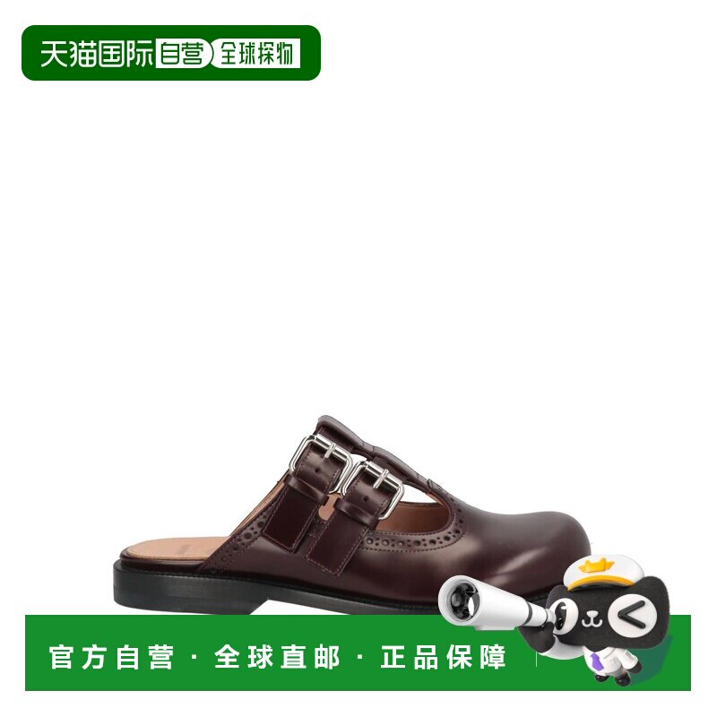 LOEWE 罗意威 女士 Mules 木屐 red红色 舒适时尚拖鞋半拖