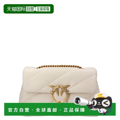PINKO 女士单肩包 100038A0F2Z14Q SS2026 白色 'Love one classi