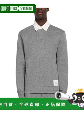 THOM BROWNE 男士T恤 MJP174AJ0059035 SS2023 灰色长袖卫衣上衣