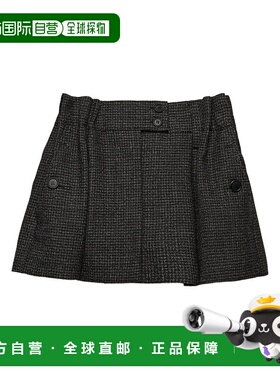 PRADA 女士半身裙 P132ZGSOOO17YSF0967 黑色包臀裙A字裙 AW2025