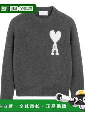 1h可退 Ami Paris 男士针织毛衣 UKS025KN0032061 CO 绿色 MAGLIE