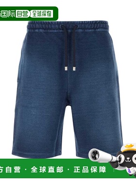 LOEWE 男士短裤 H526Y1AX10INDIGOBLUE SS2025 蓝色休闲裤