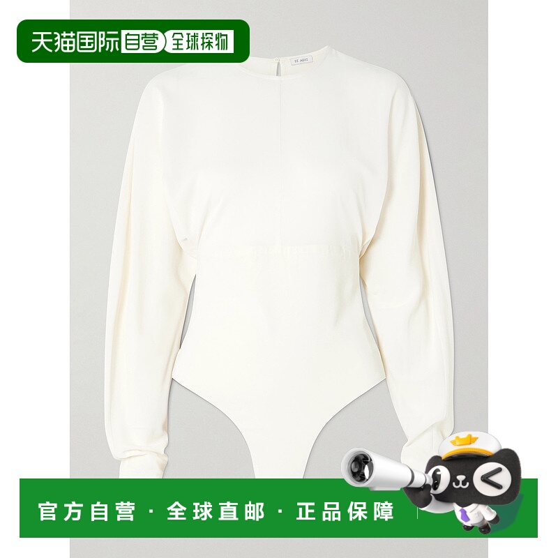 1h可退 潮奢 ST.AGNI 女士 褶皱弹力绉连体衣 S25215OWTOffWhite